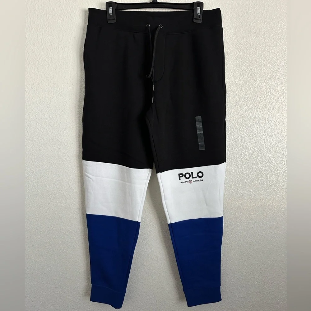 Polo Ralph Lauren 1967 Sport Crest Logo Jogger Pants Pwing Pony Bear Size Medium